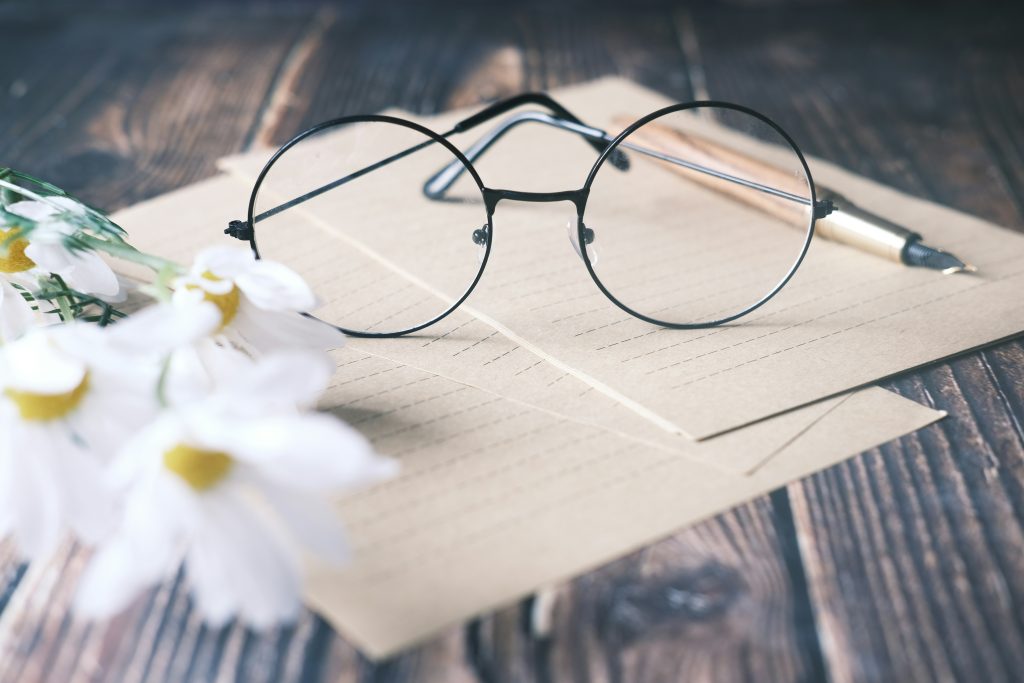 glasses on the table